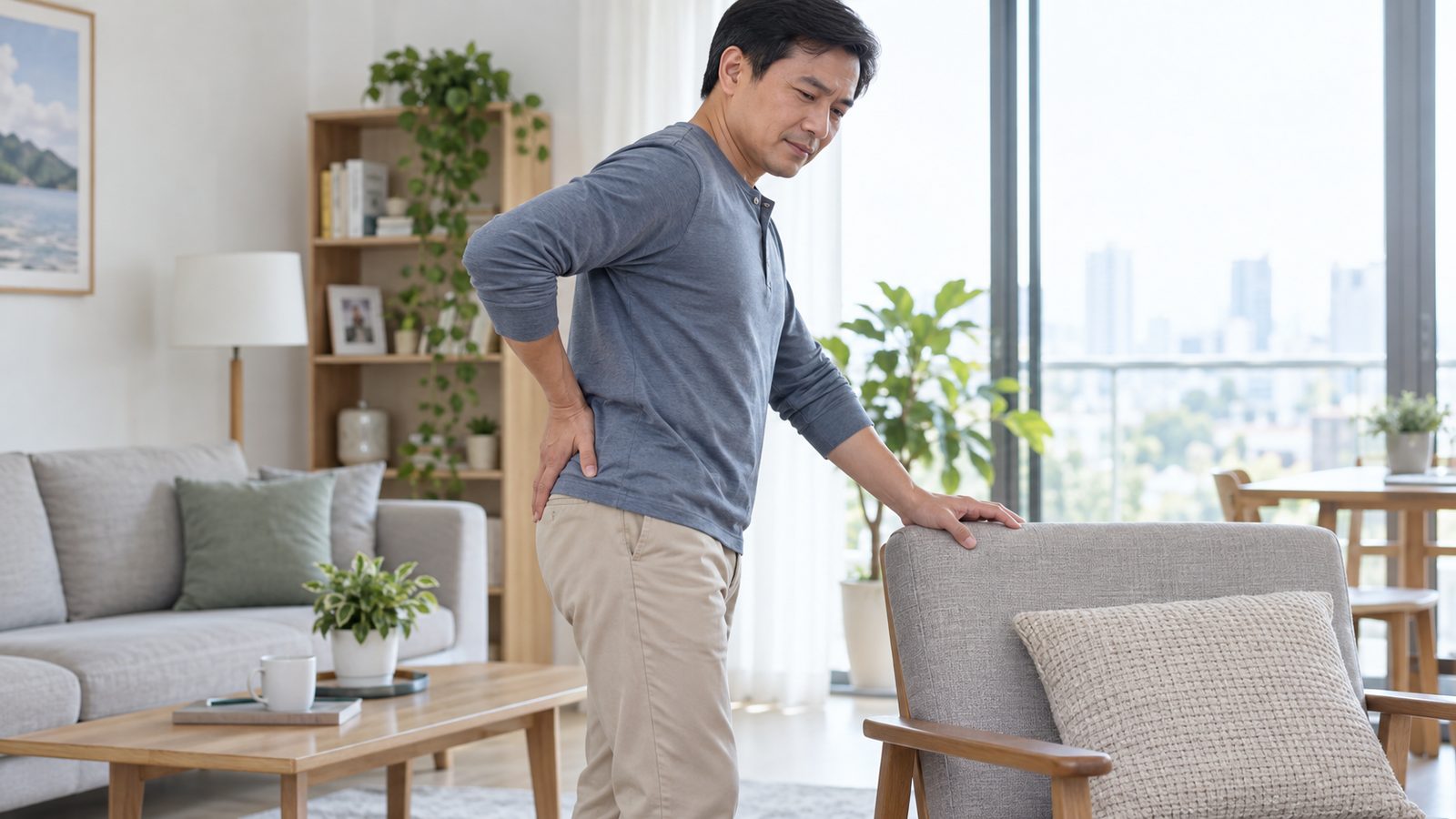 Người trưởng thành cảm thấy đau từ lưng dưới lan tới vùng mông